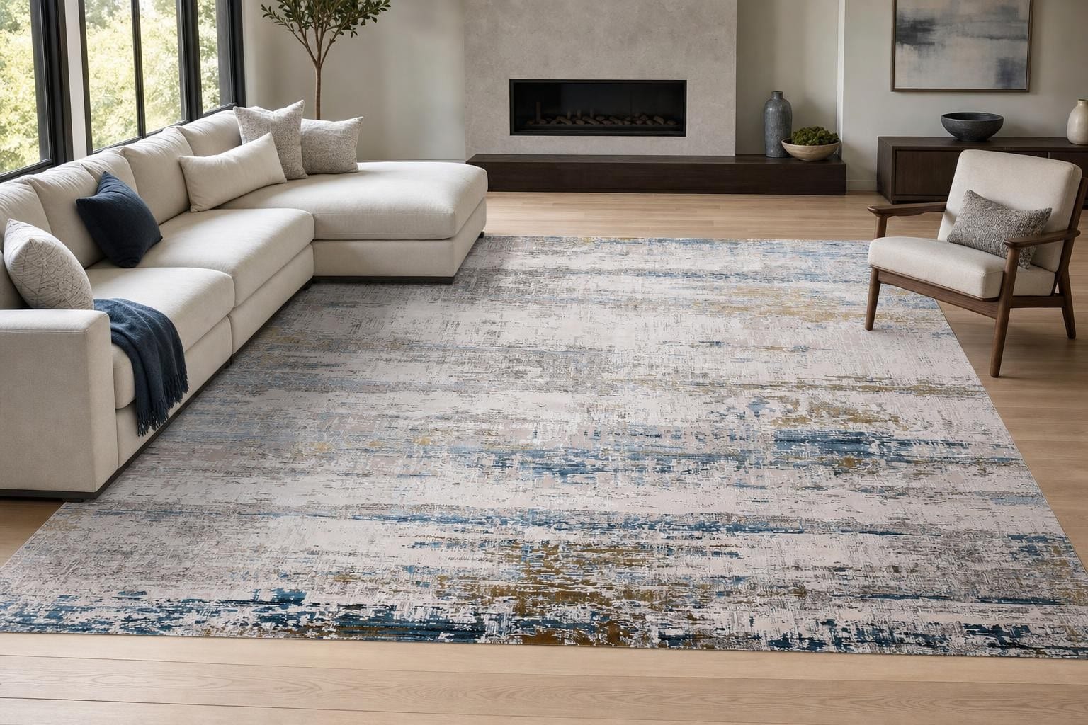 Lucia 1013A Square Blue/Bronze/Gray/Silver