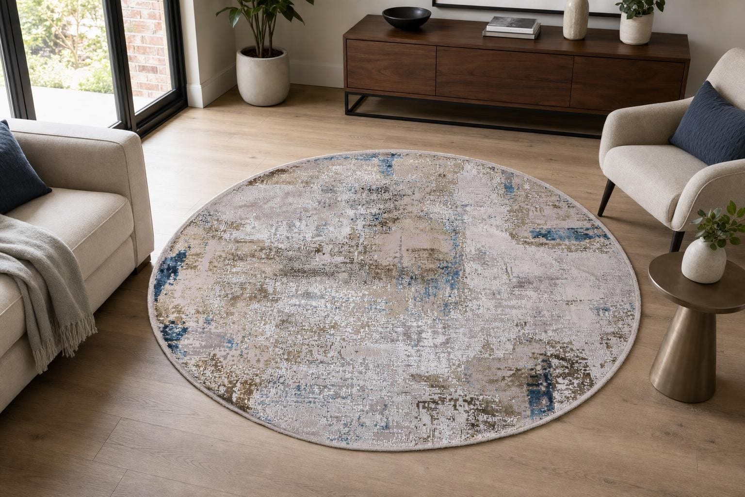 Lucia OL12B Round Blue/Bronze/Gray/Silver