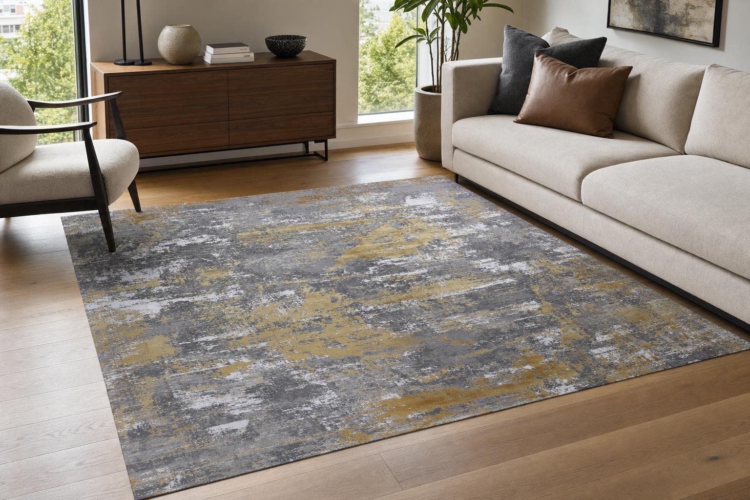 Alba 1052  Square Gold/Gray/Silver