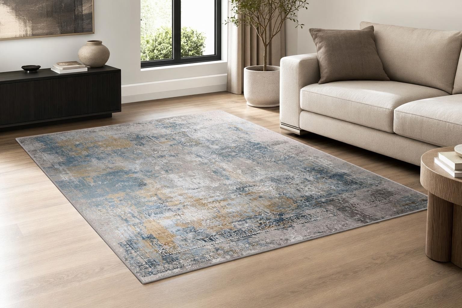 Lucia 1014A- Blue/Gold/Gray/Silver