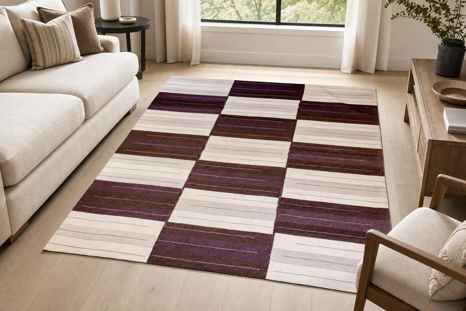 Kilim 60183- Gray/Beige