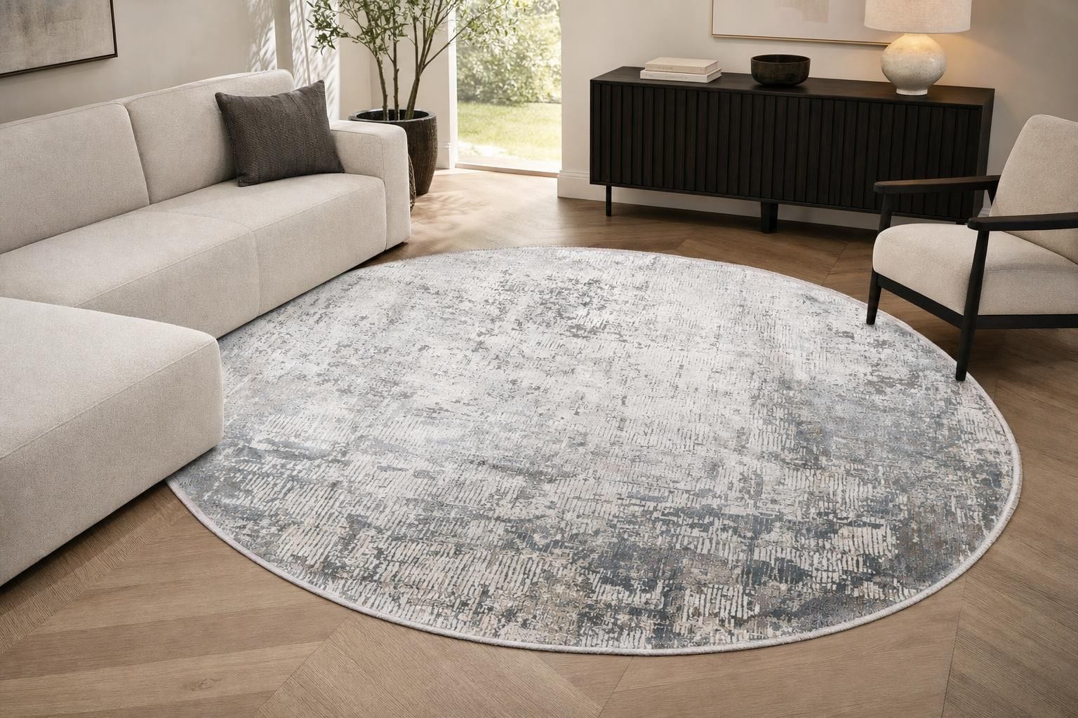Alba MT036 Round Silver/Soft Beige/Gray