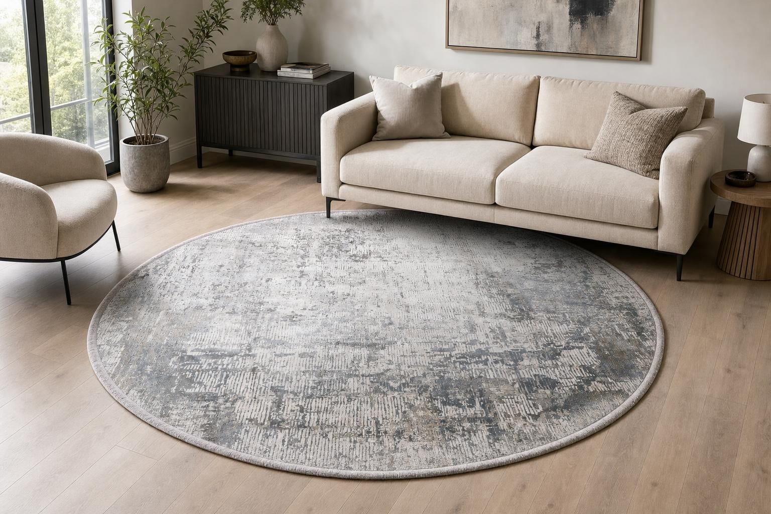 Alba MT036 Round Silver/Soft Beige/Gray