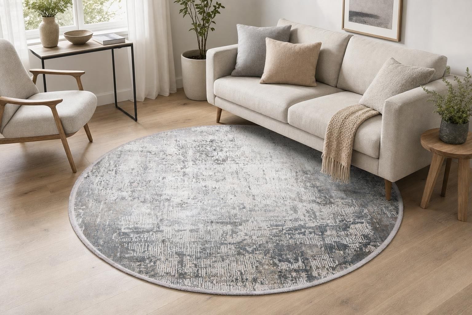 Alba MT036 Round Silver/Soft Beige/Gray