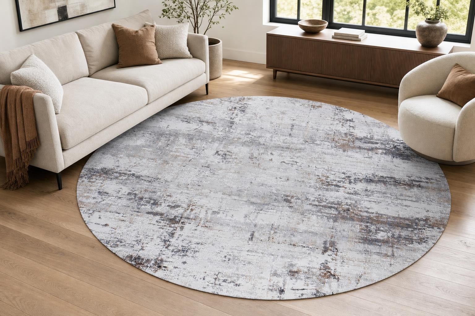 Lucia D148A Round Gray/Silver/Bronze