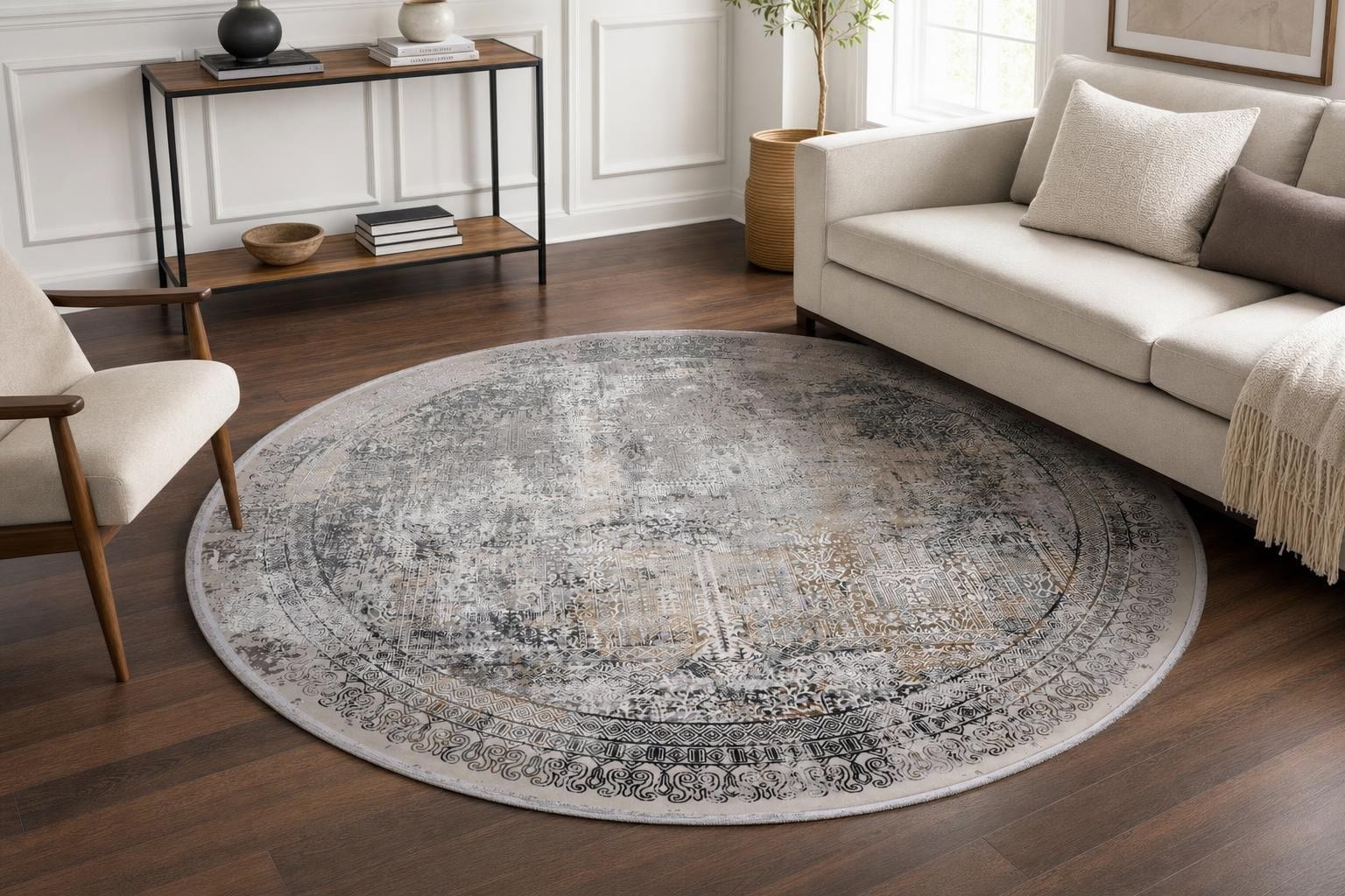Lucia D148A Round Gray/Silver/Bronze