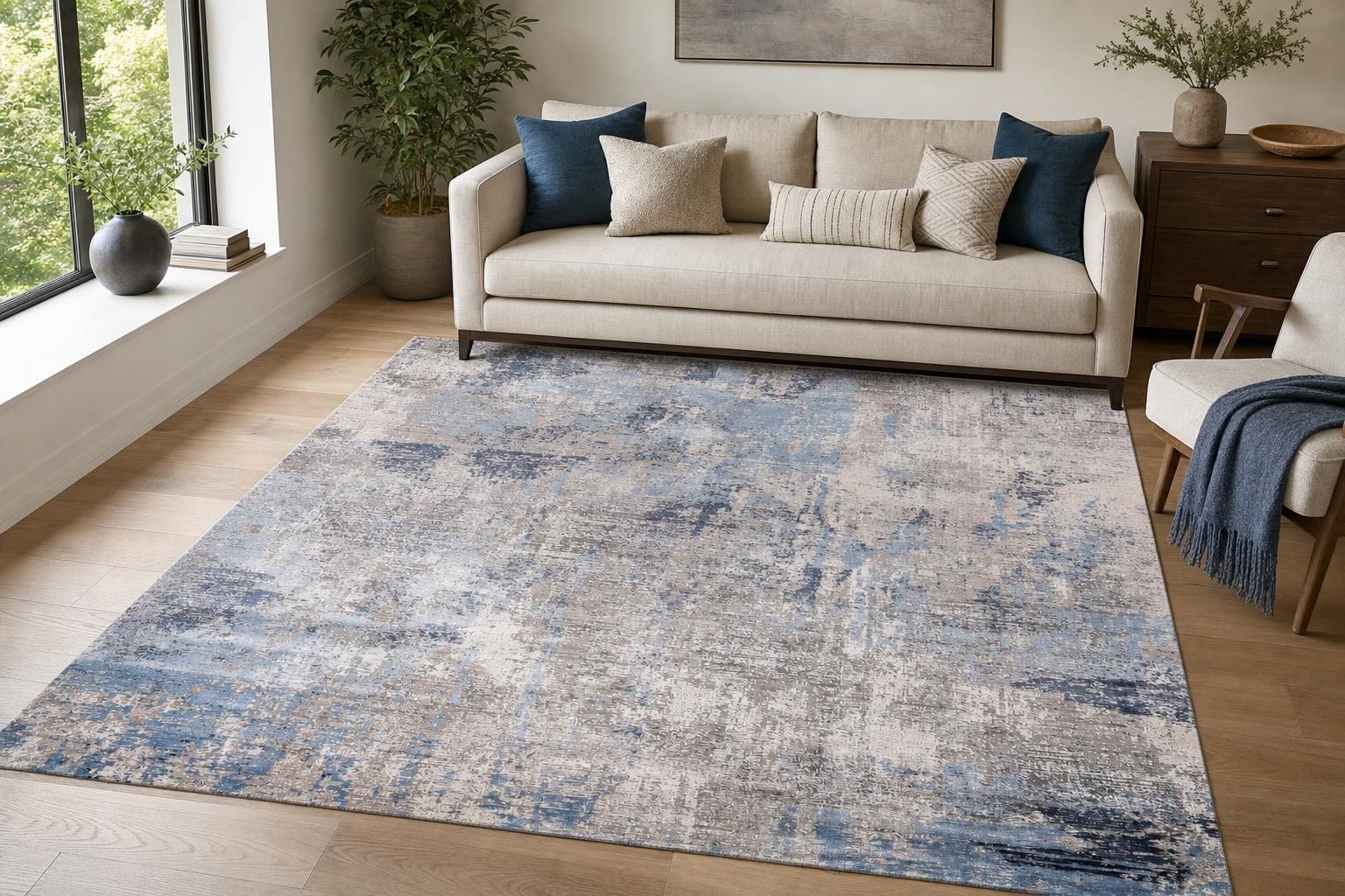 Oriana B173E Square Blue/Gray/Silver