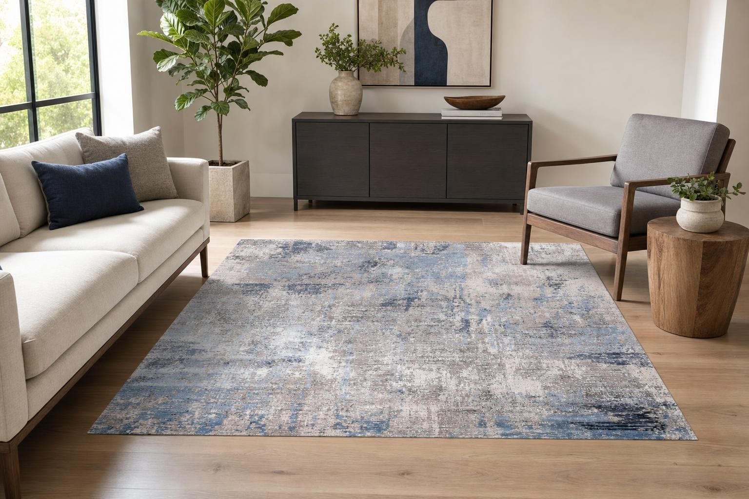 Oriana B173E Square Blue/Gray/Silver
