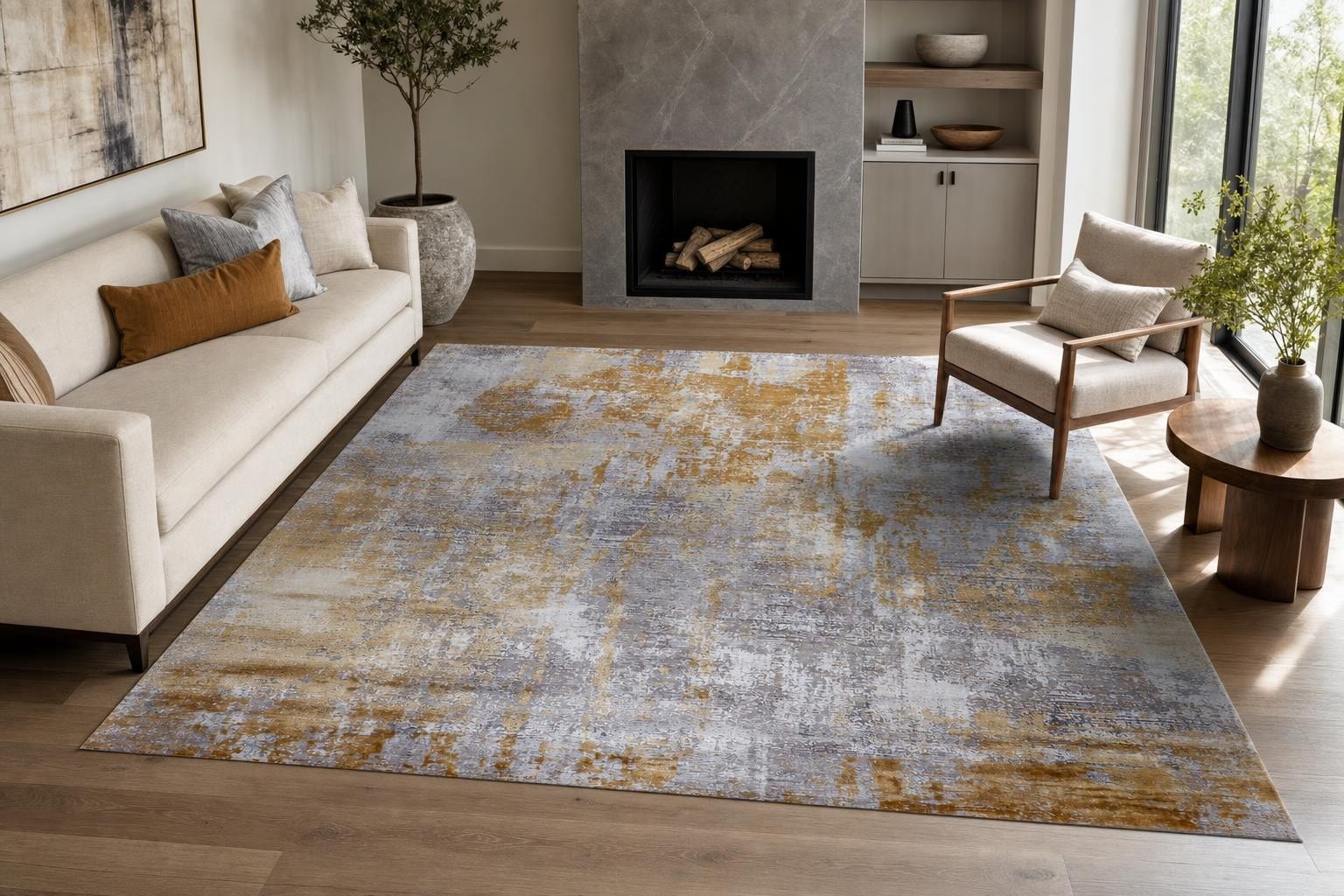 Oriana B173C Square Gold/Gray/Silver