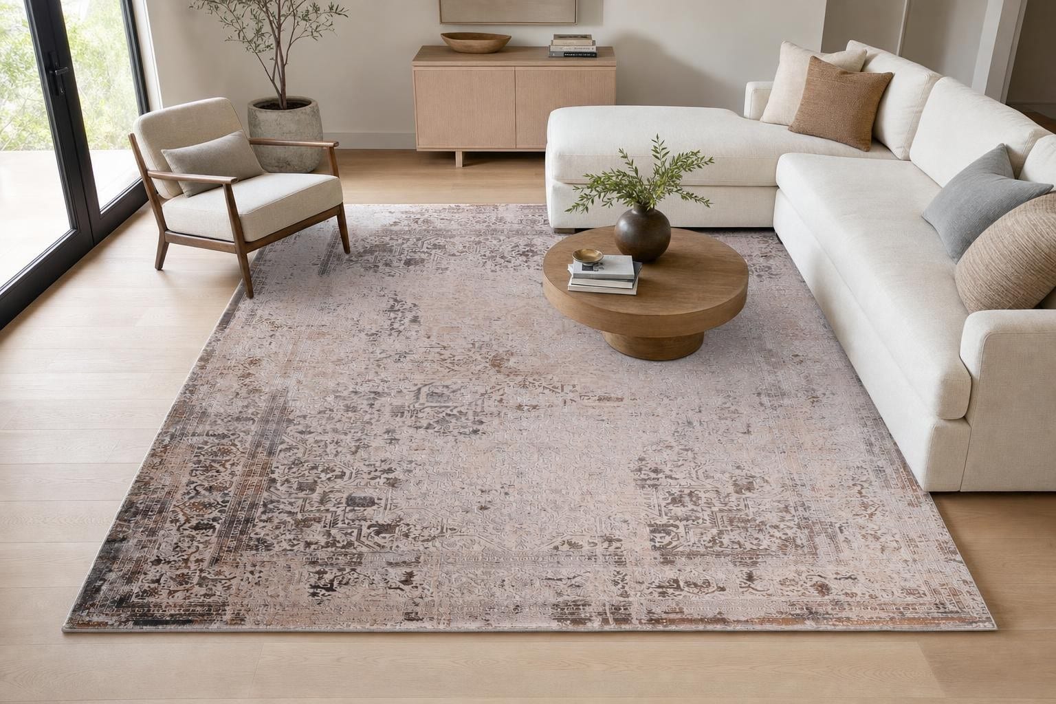 Lucia OL51C Square Beige/Gray/Silver