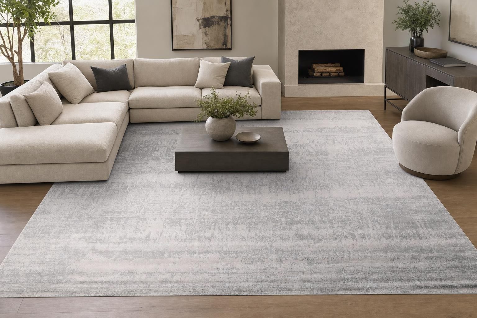 Ella B746A Square Gray/Silver