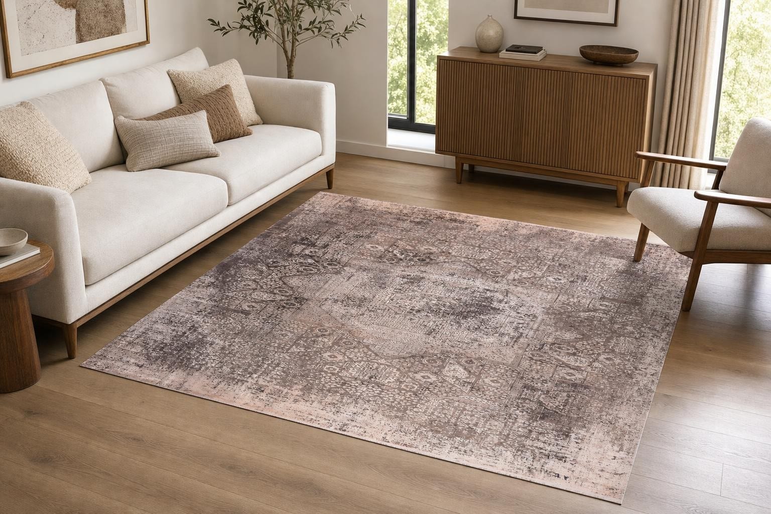 Alba MT040 Vintage Square Gray/Beige/Silver