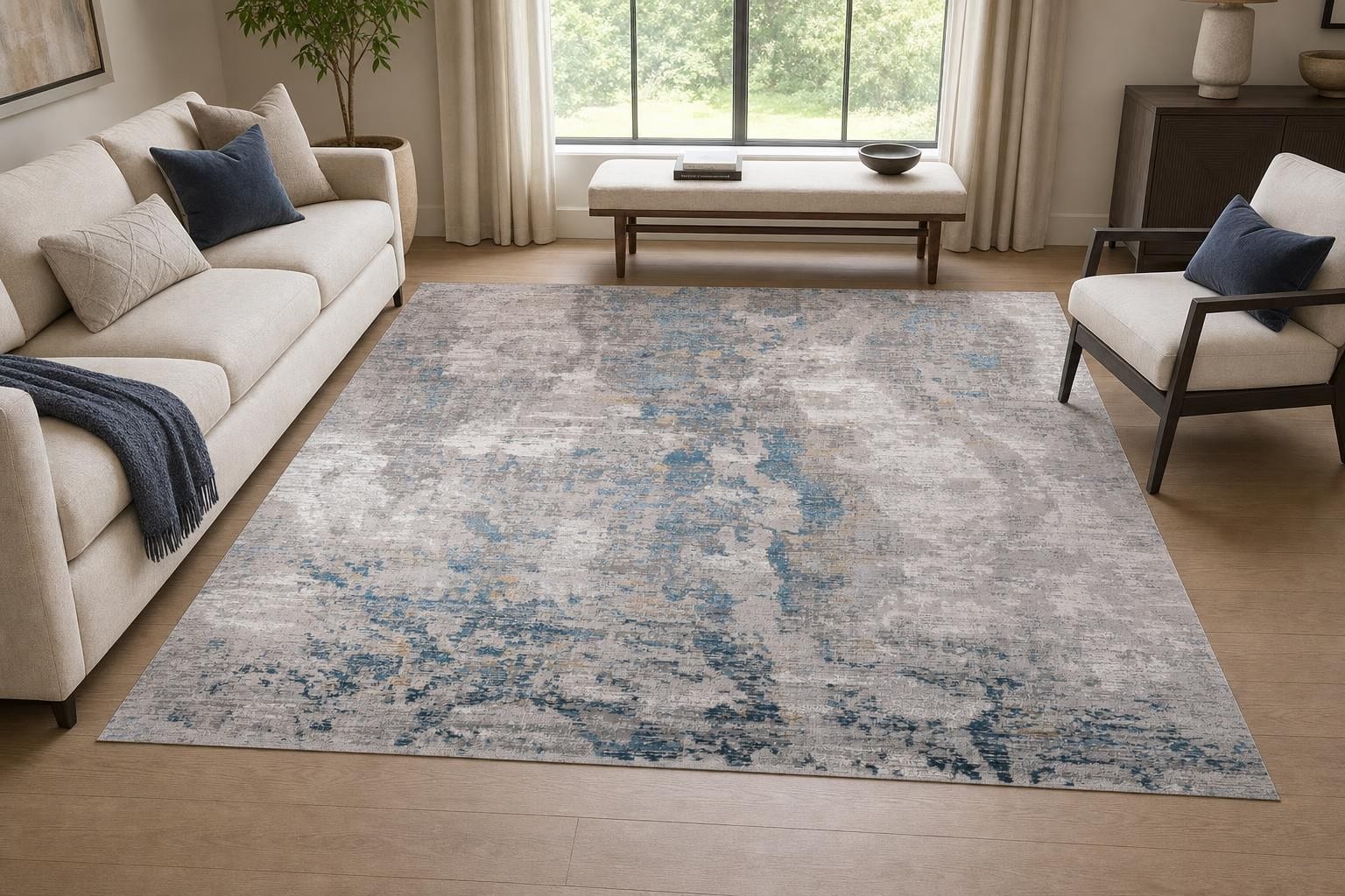 Aison B653B Square Blue/Gold/Gray/Silver