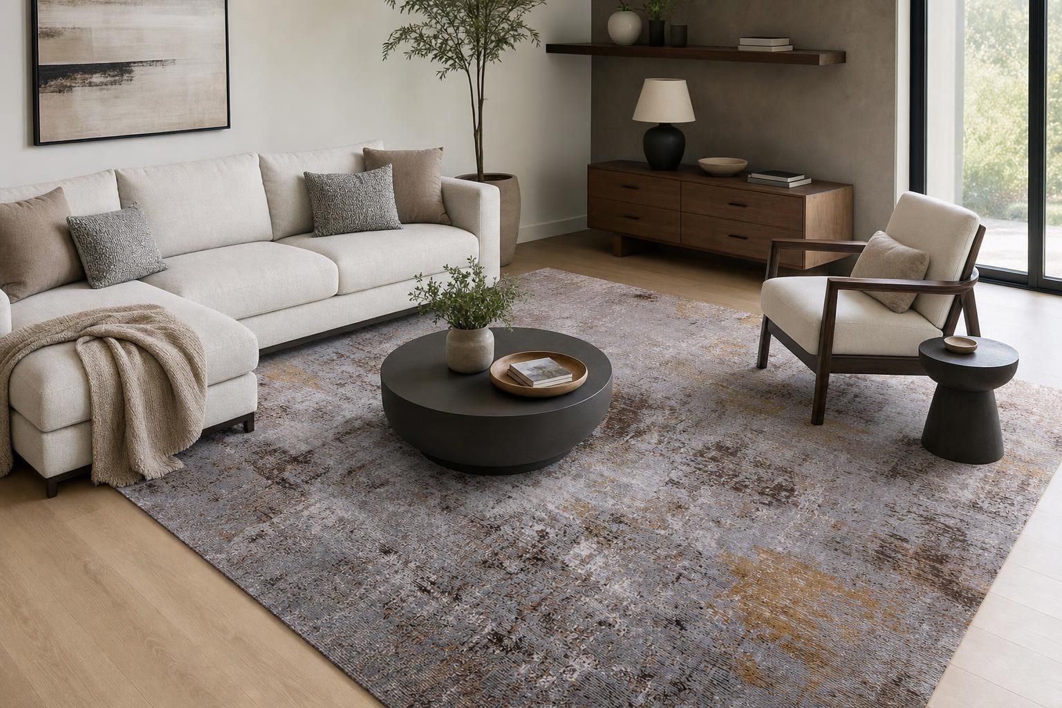 Aison B475B Square Beige/Gray/Gold