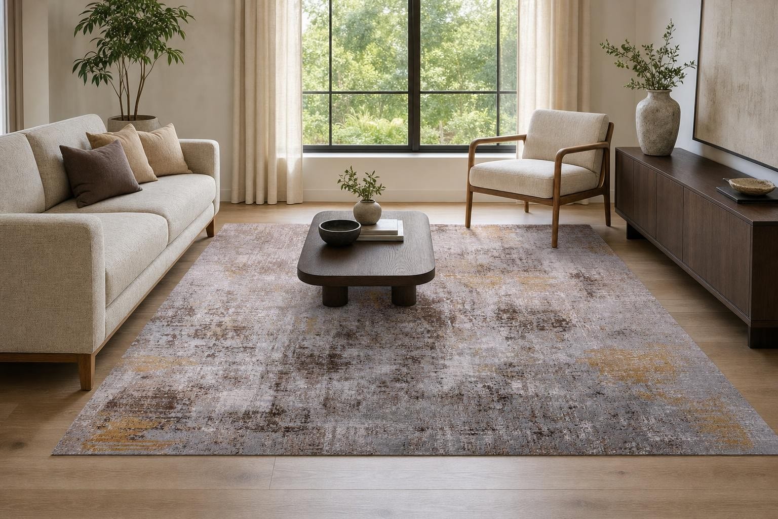 Aison B475B Square Beige/Gray/Gold