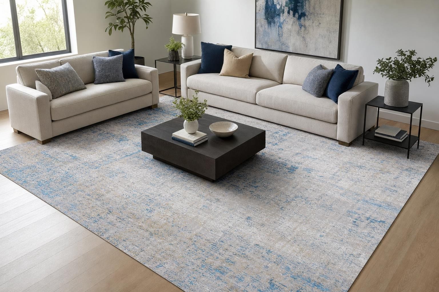 Aison B108B Square Gold/Blue/Silver