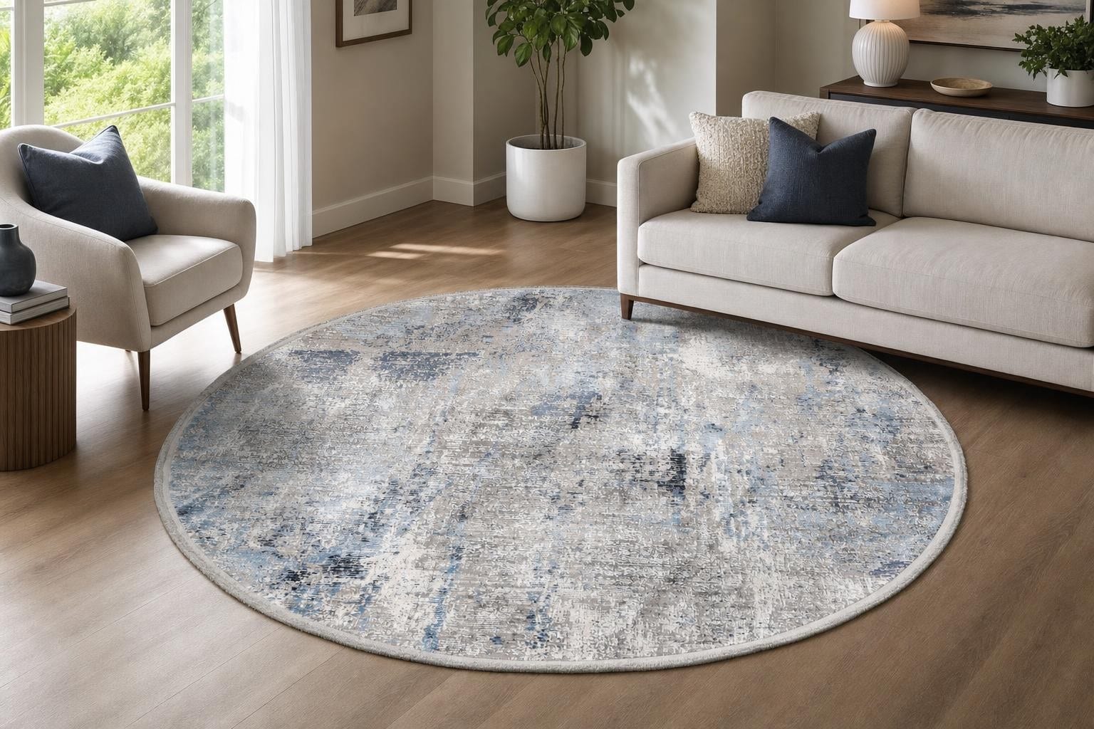 Oriana B173E Round Blue/Gray/Silver