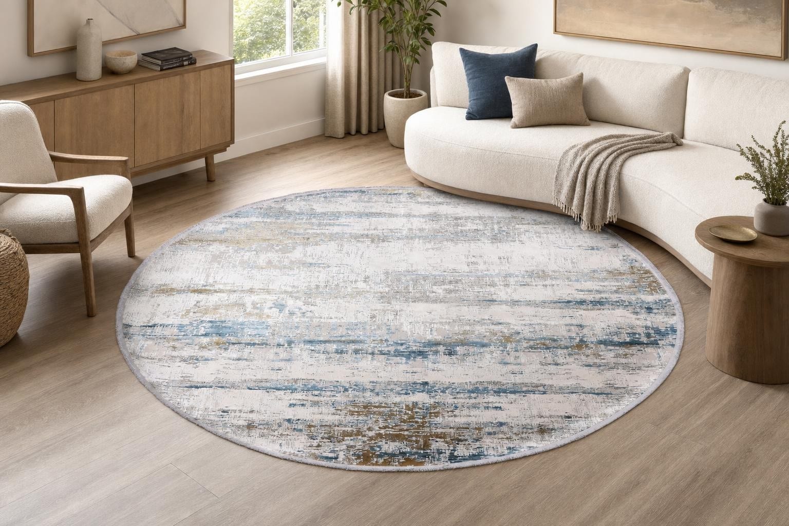 Lucia 1013A Round Blue/Bronze/Gray/Silver