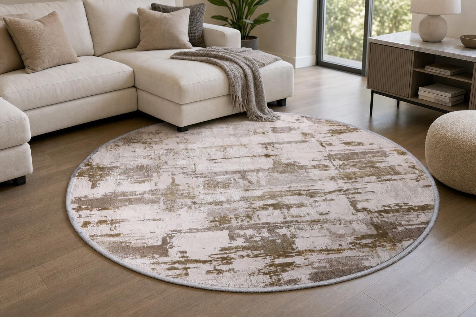 Ella B631H Round Beige/Silver/Gold