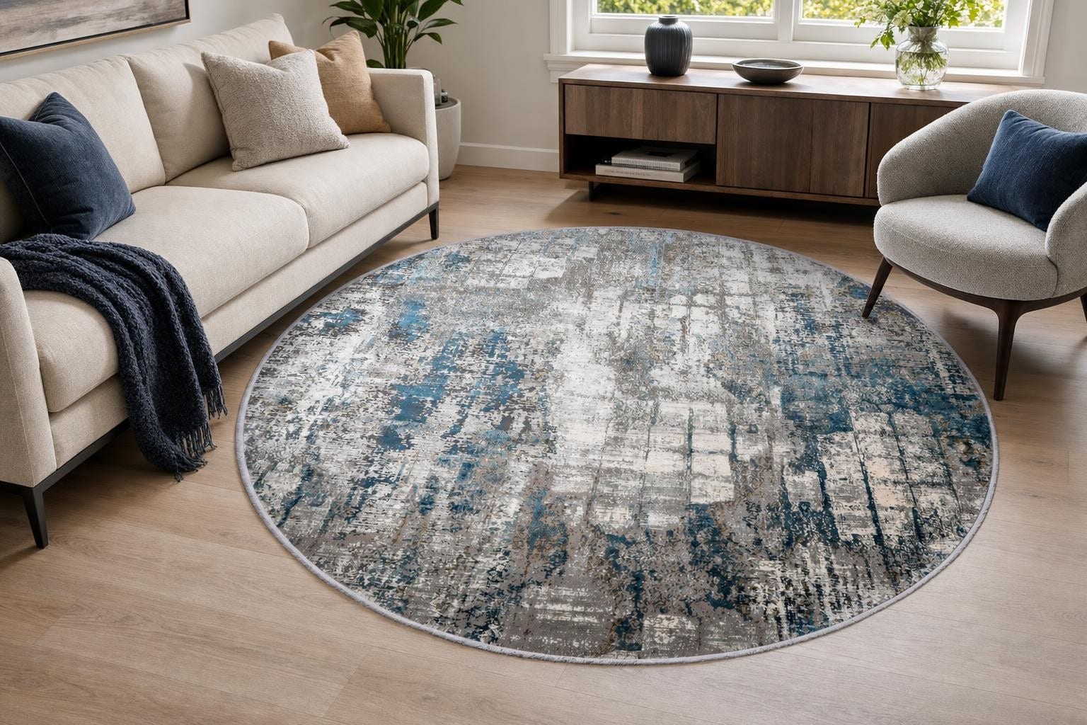 Alba MT139 Round Blue/Gold/Gray/Silver