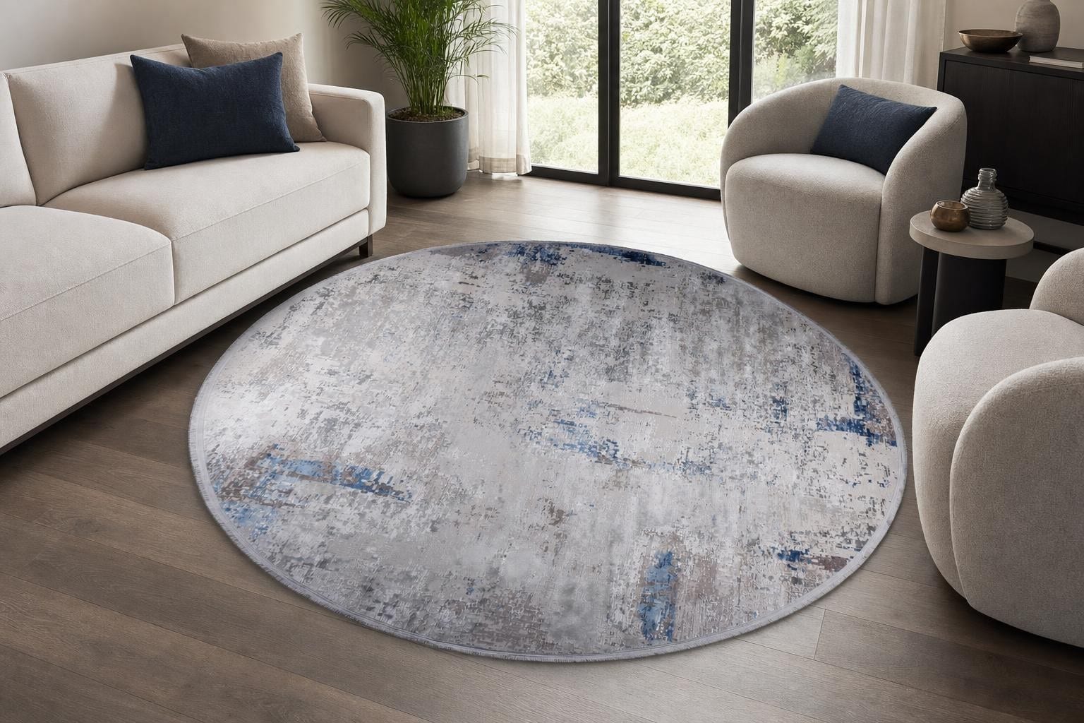Alba 1092 Round Blue/Gray/Silver