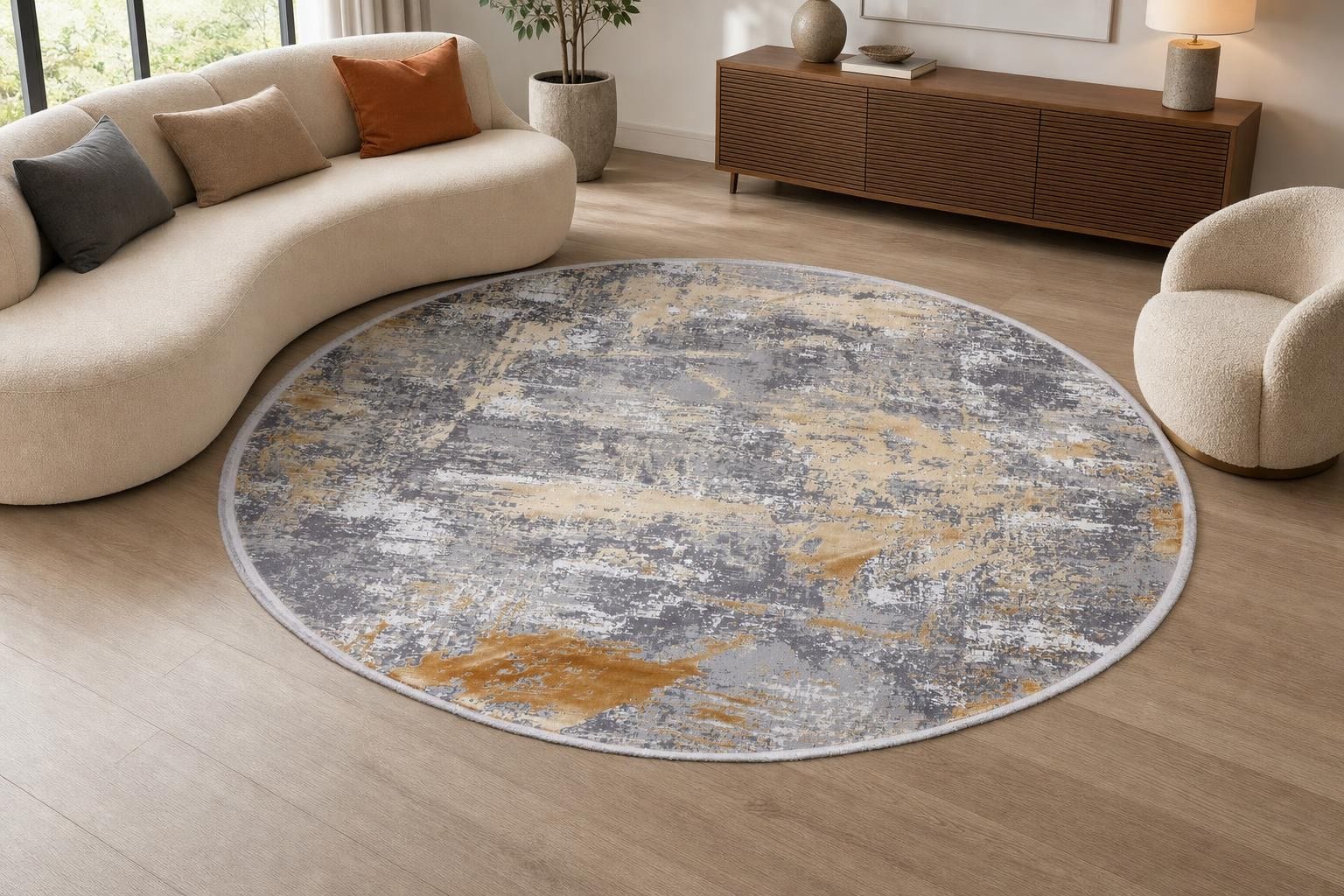 Alba 1052 Round Gold/Gray/Silver
