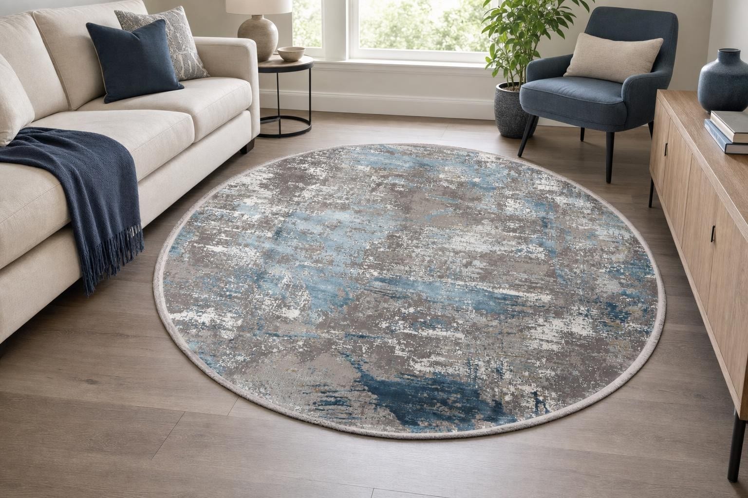 Alba 1052 Round Blue/Gray/Silver