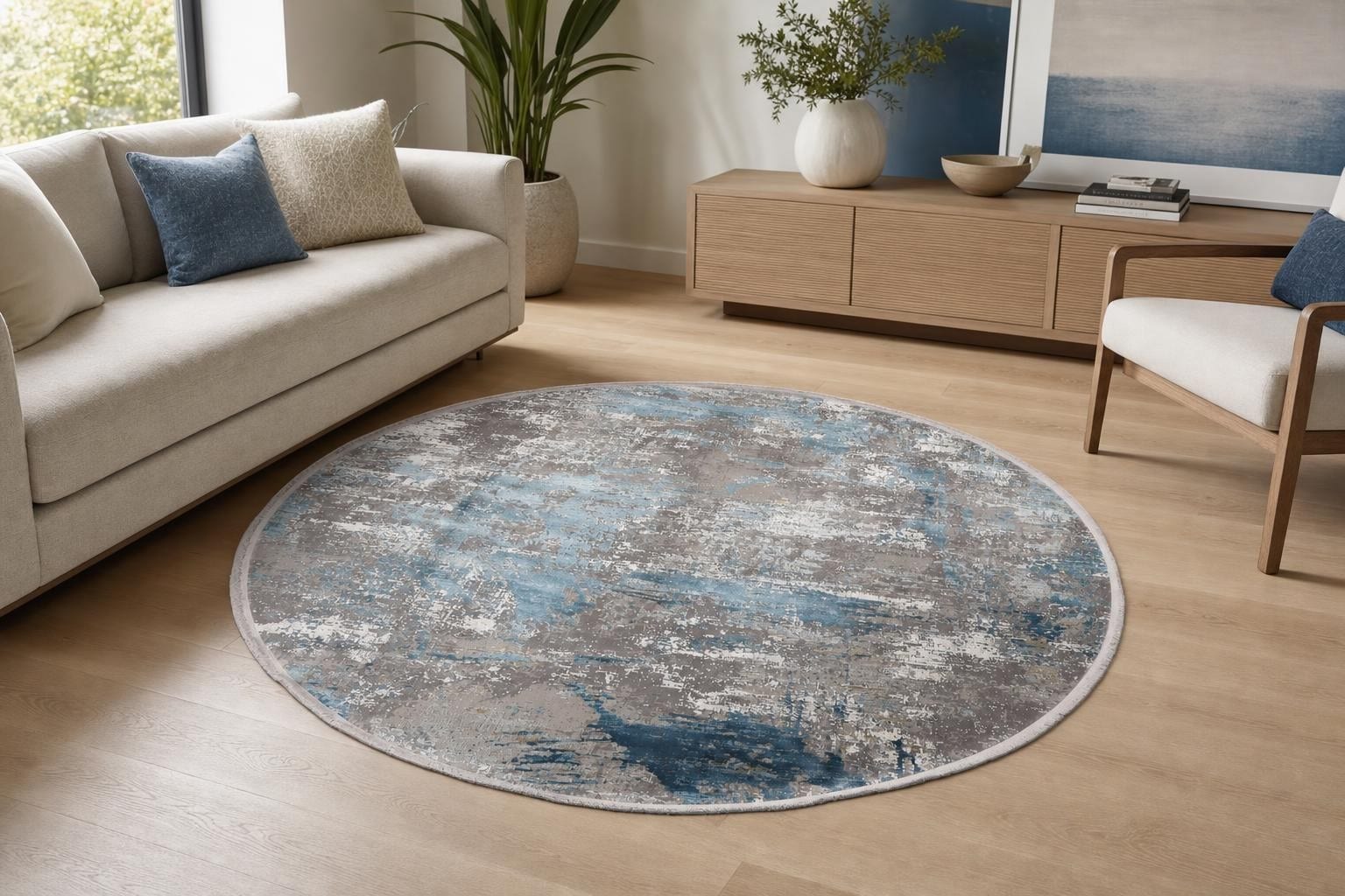 Alba 1052 Round Blue/Gray/Silver