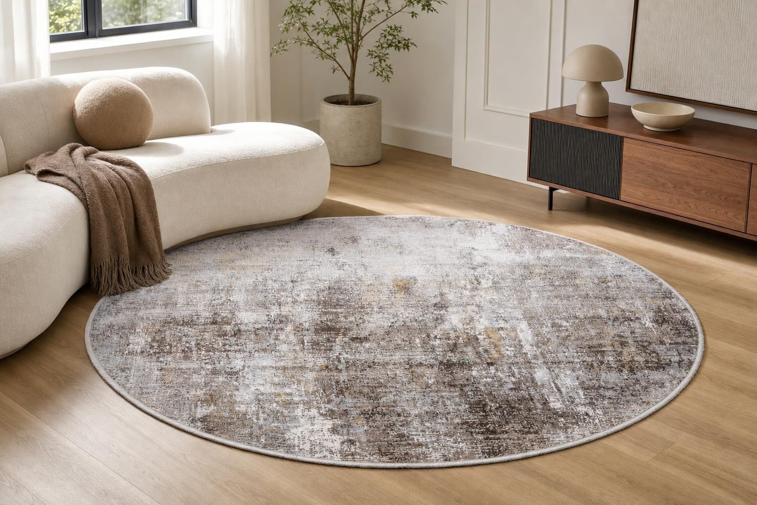 Aison B475B Round Beige/Gray/Gold