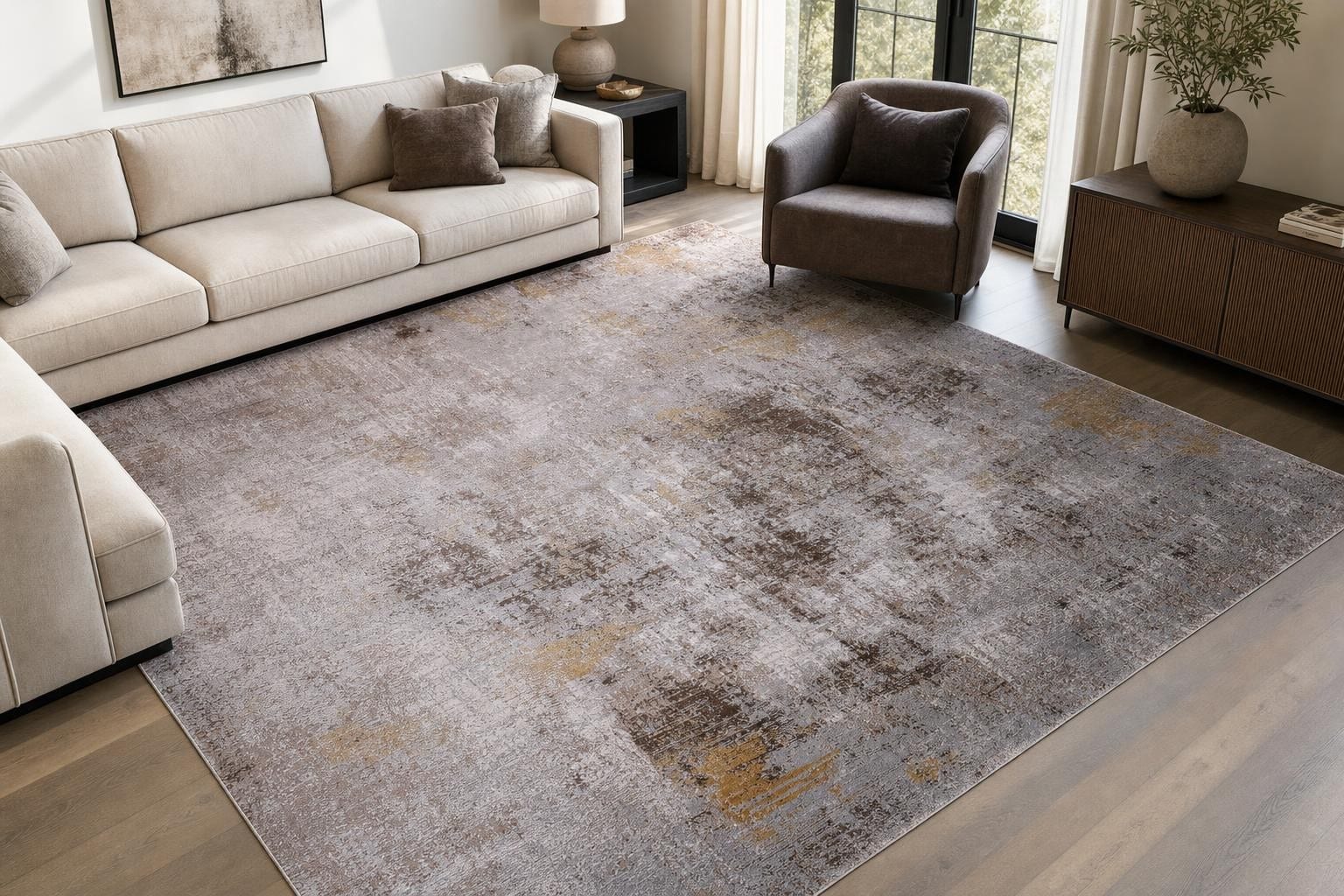Aison B475B- Beige/Gray/Gold/Silver