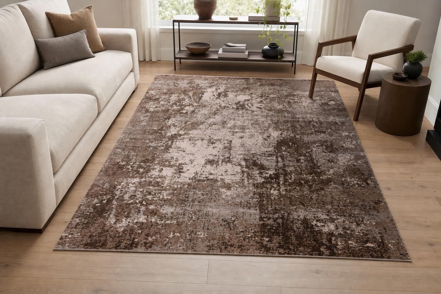 Aison B2161- Beige/Gray/Silver