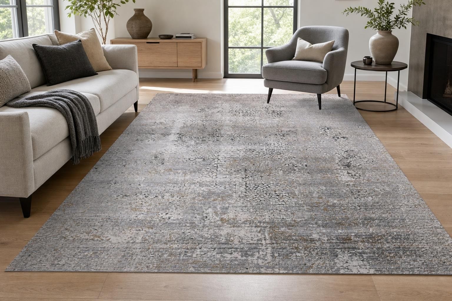 Aison B101B- Gray/Gold/Silver