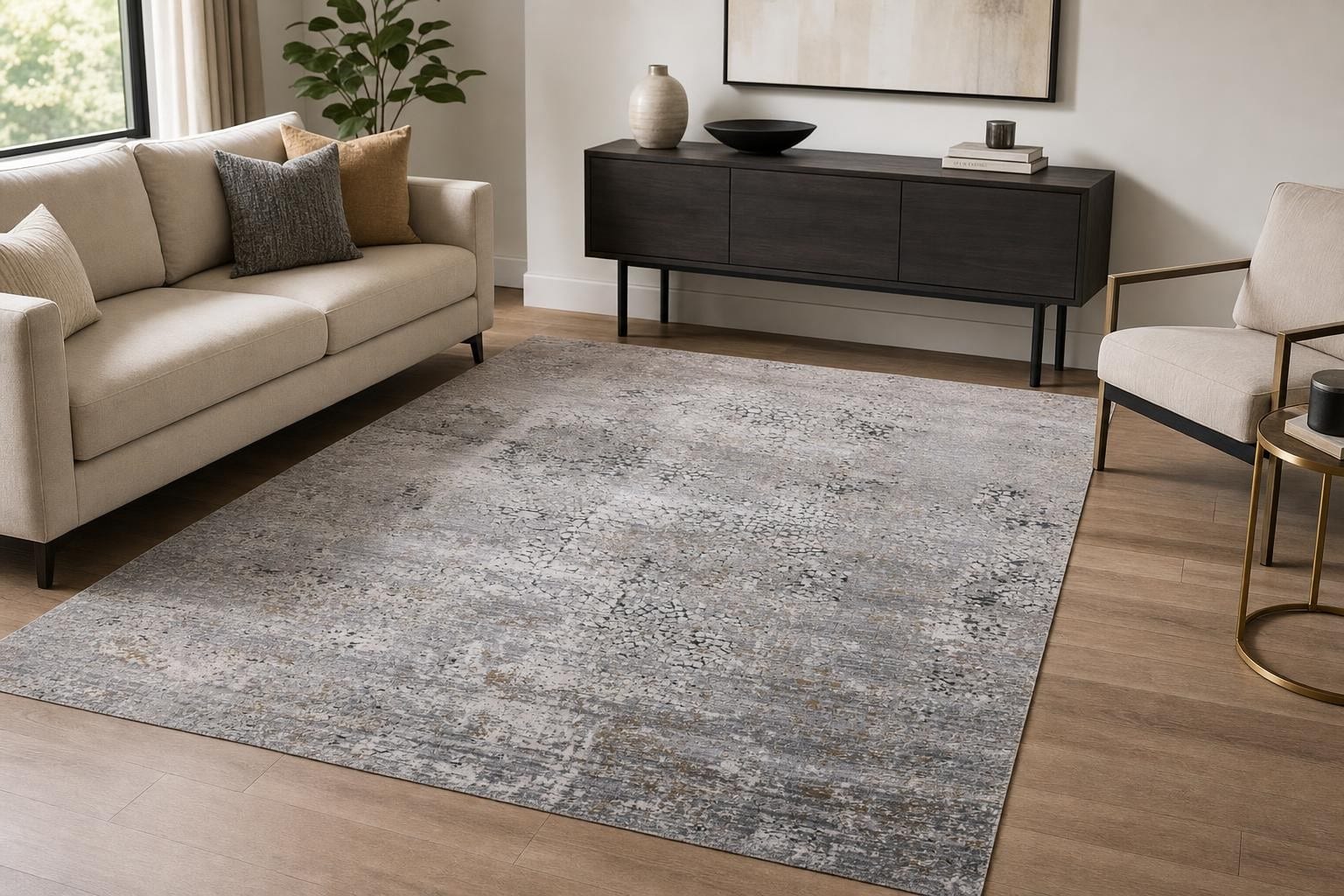 Aison B101B- Gray/Gold/Silver