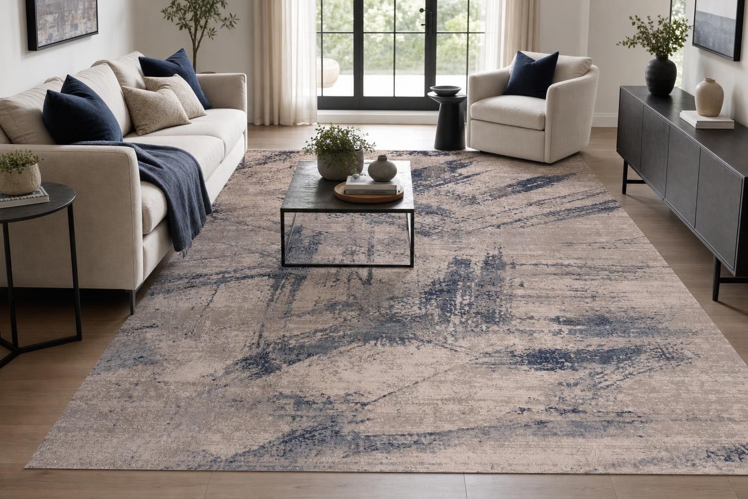 Ella B794B- Blue/Gray/Silver