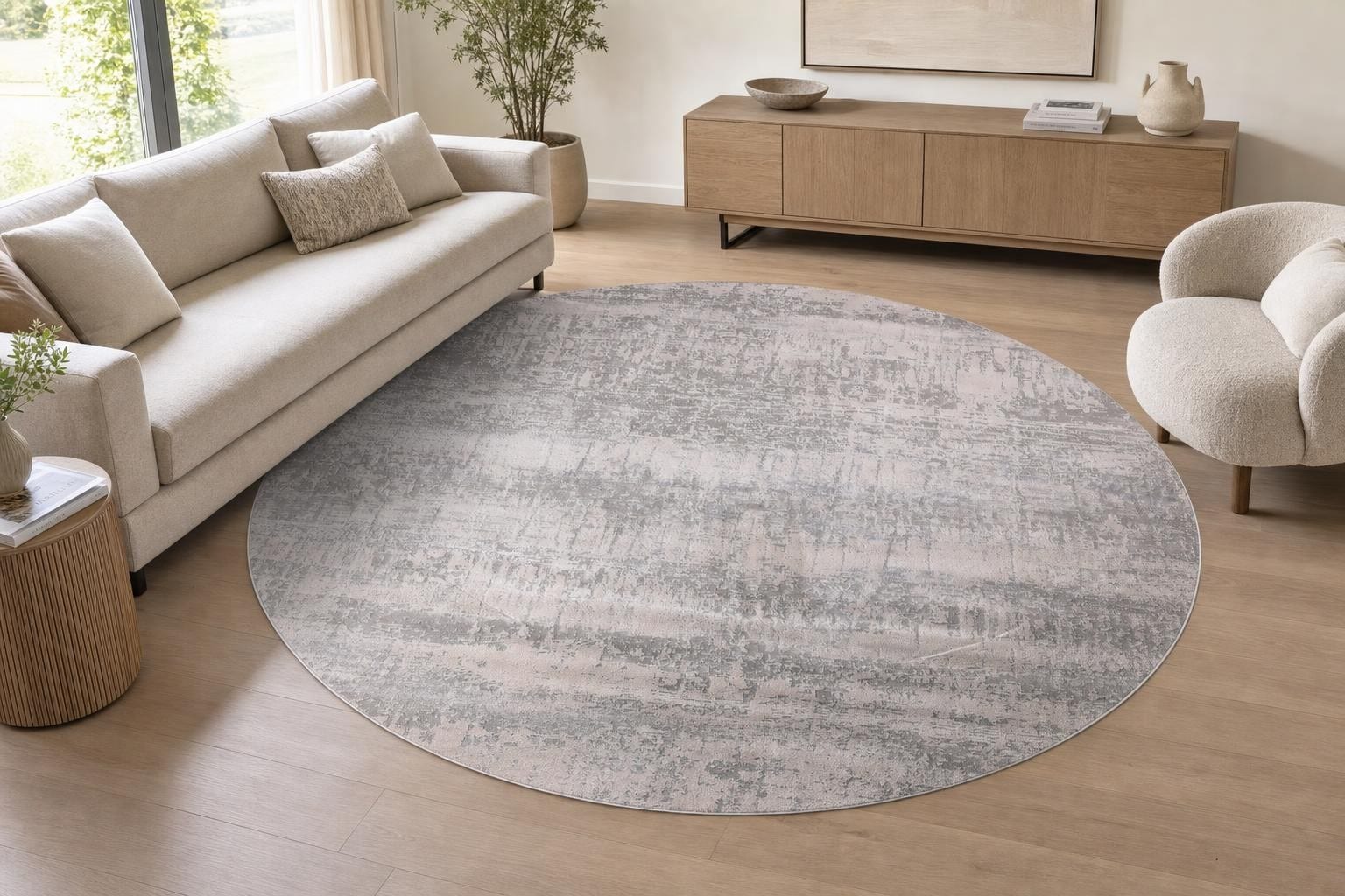 Ella B746A Round Gray/Silver