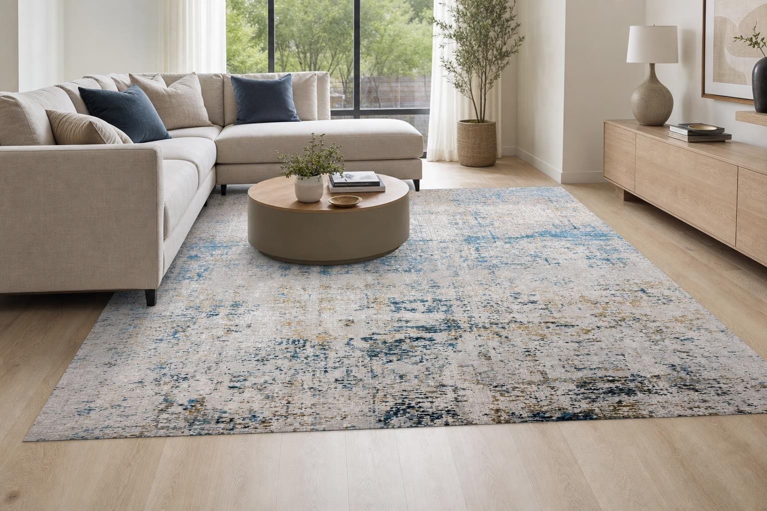 Aison B108B Square Gold/Blue/Silver