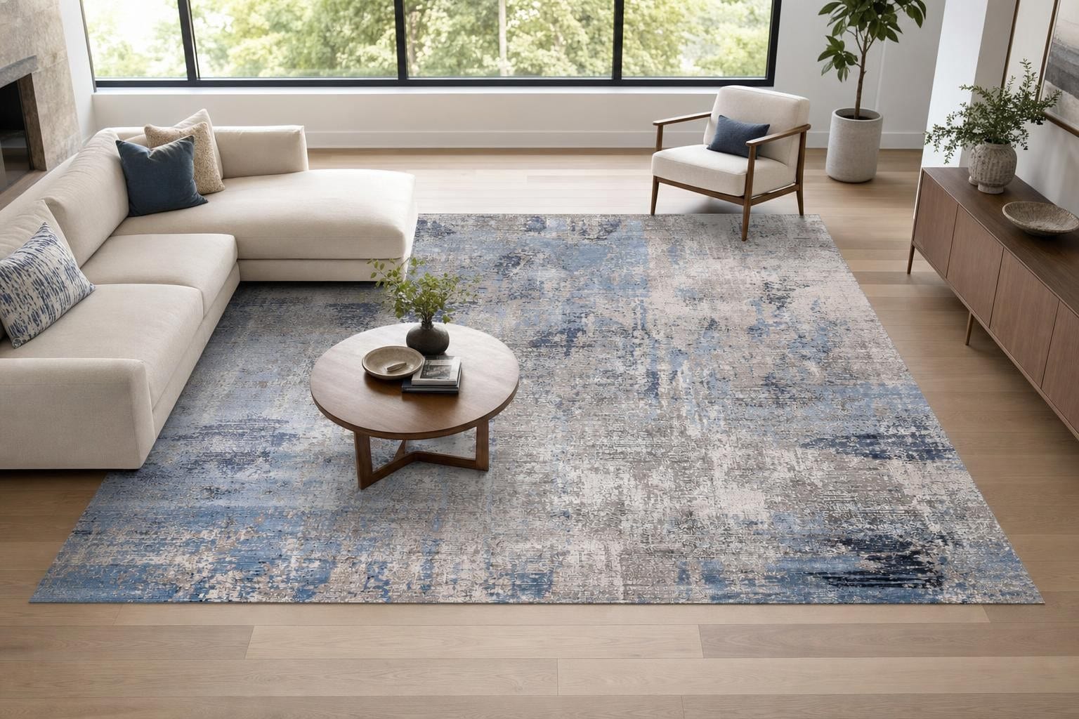 Oriana B173E Square Blue/Gray/Silver