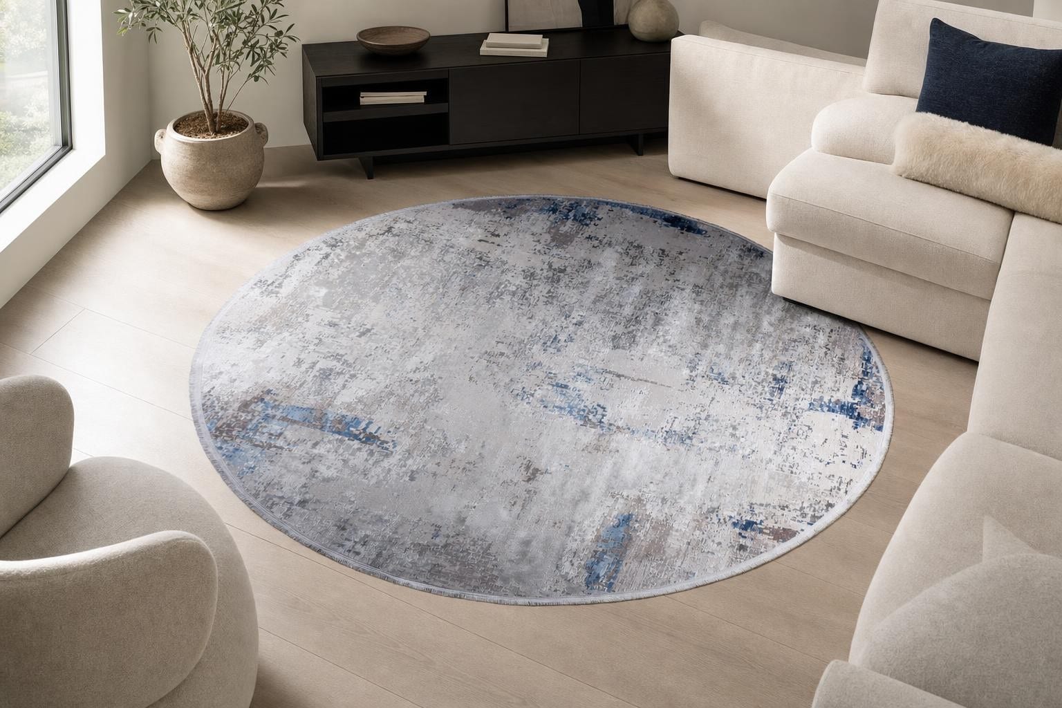 Alba 1092 Round Blue/Gray/Silver