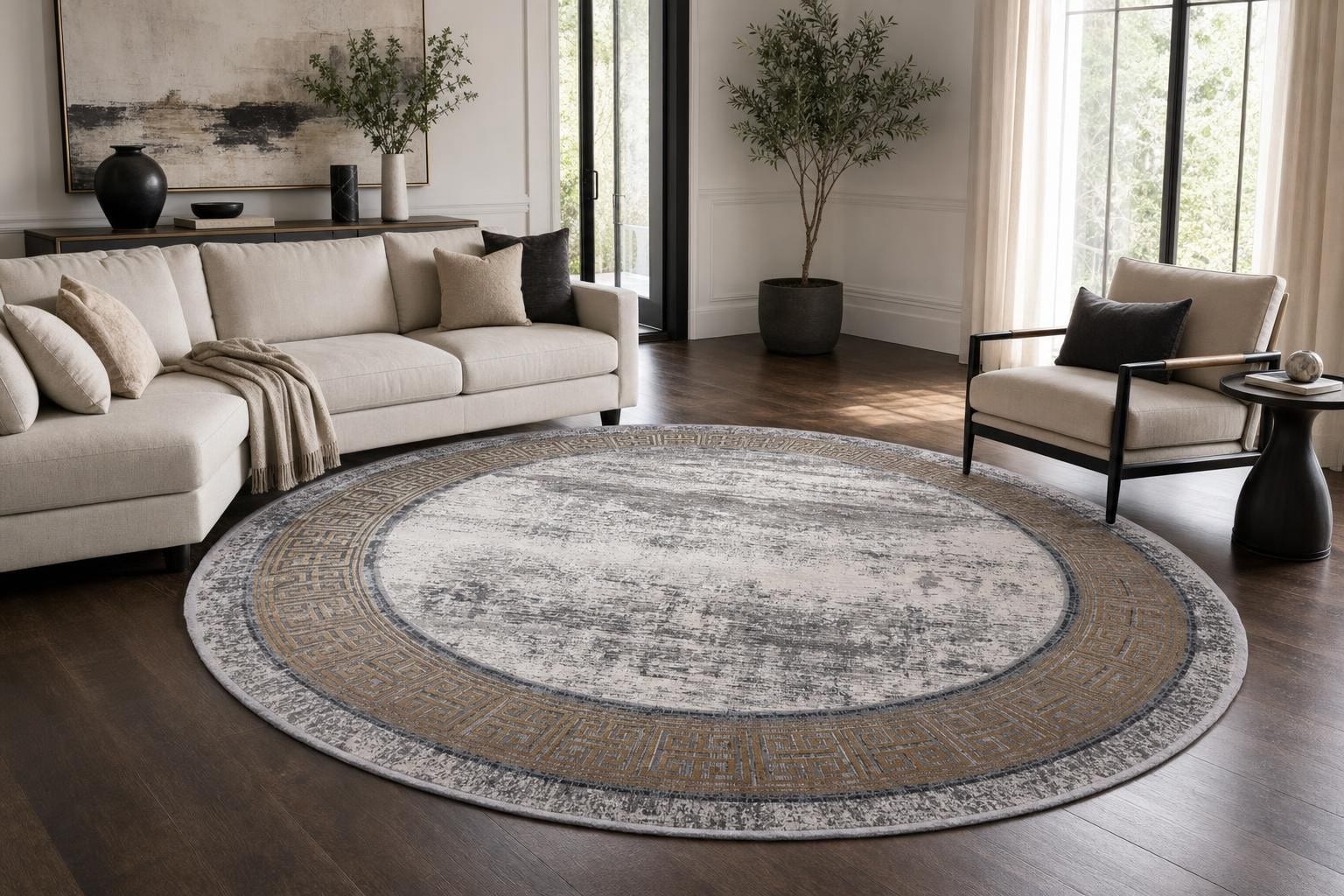Alba MT187 Round Gray/Gold/Silver