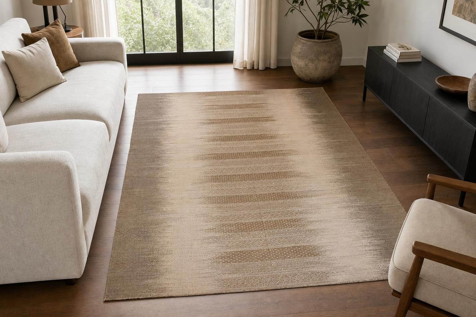 Kilim 60205- Brown/Beige/Gray