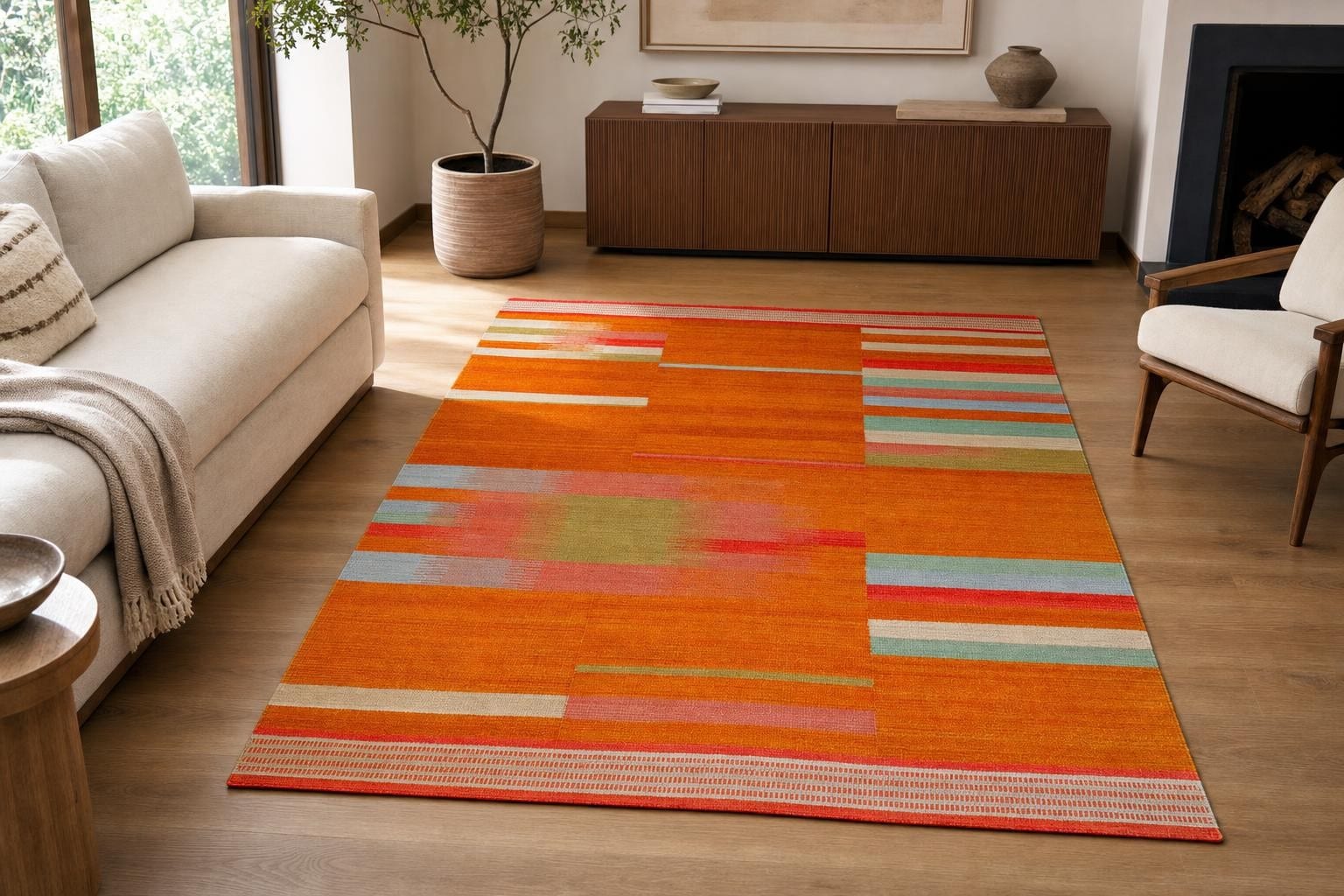 Kilim 60185- Multi Color