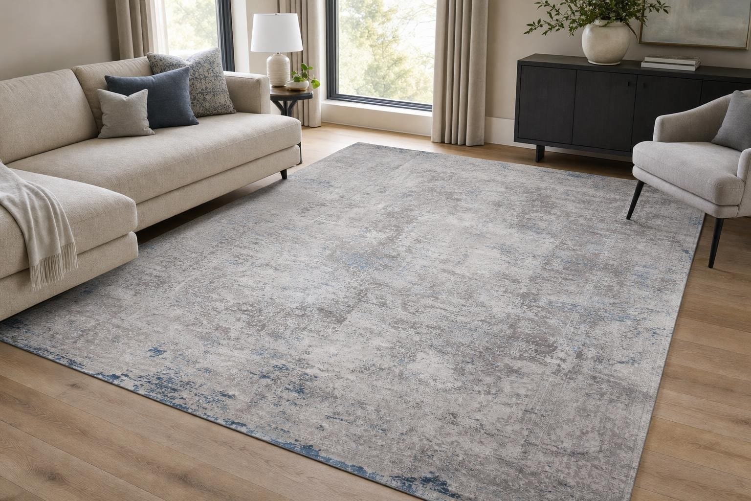 Oriana 1088- Soft Blue/Gray/Silver
