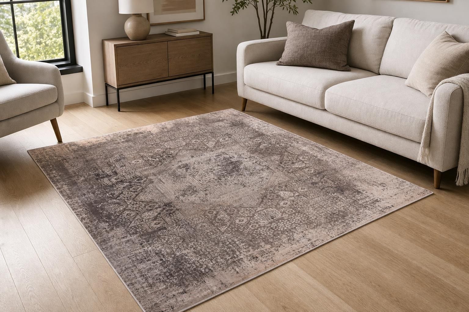 Alba MT040 Vintage Square Gray/Beige/Silver