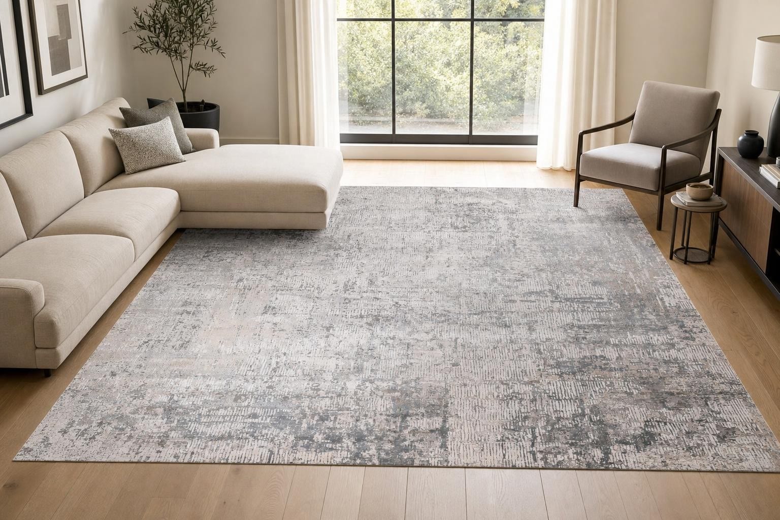 Alba MT036 Square Gray/Soft Beige/Silver