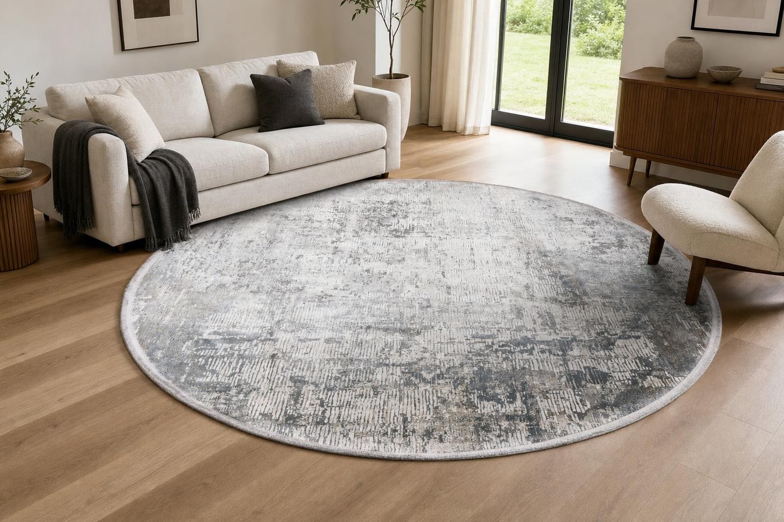 Alba MT036 Round Silver/Soft Beige/Gray