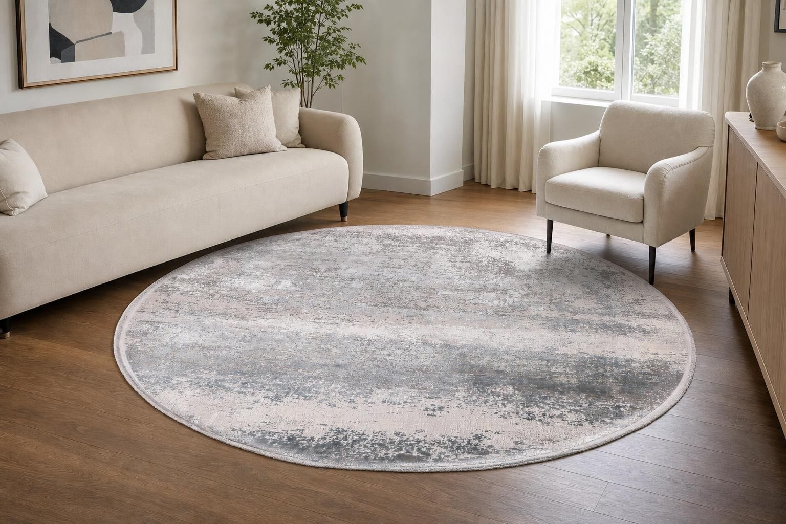 Alba MT032 Round Gray/Silver/Soft Beige