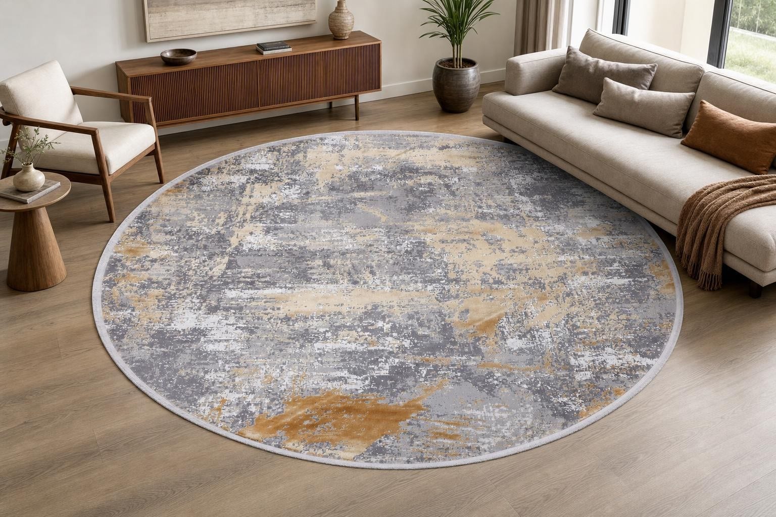Alba 1052 Round Gold/Gray/Silver
