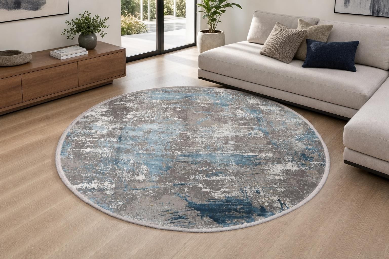 Alba 1052 Round Blue/Gray/Silver