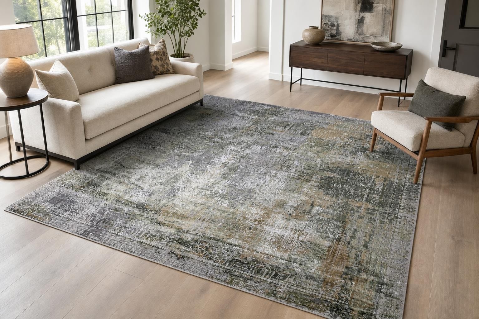 Lucia Vintage 1014C Square Green/Bronze/Silver